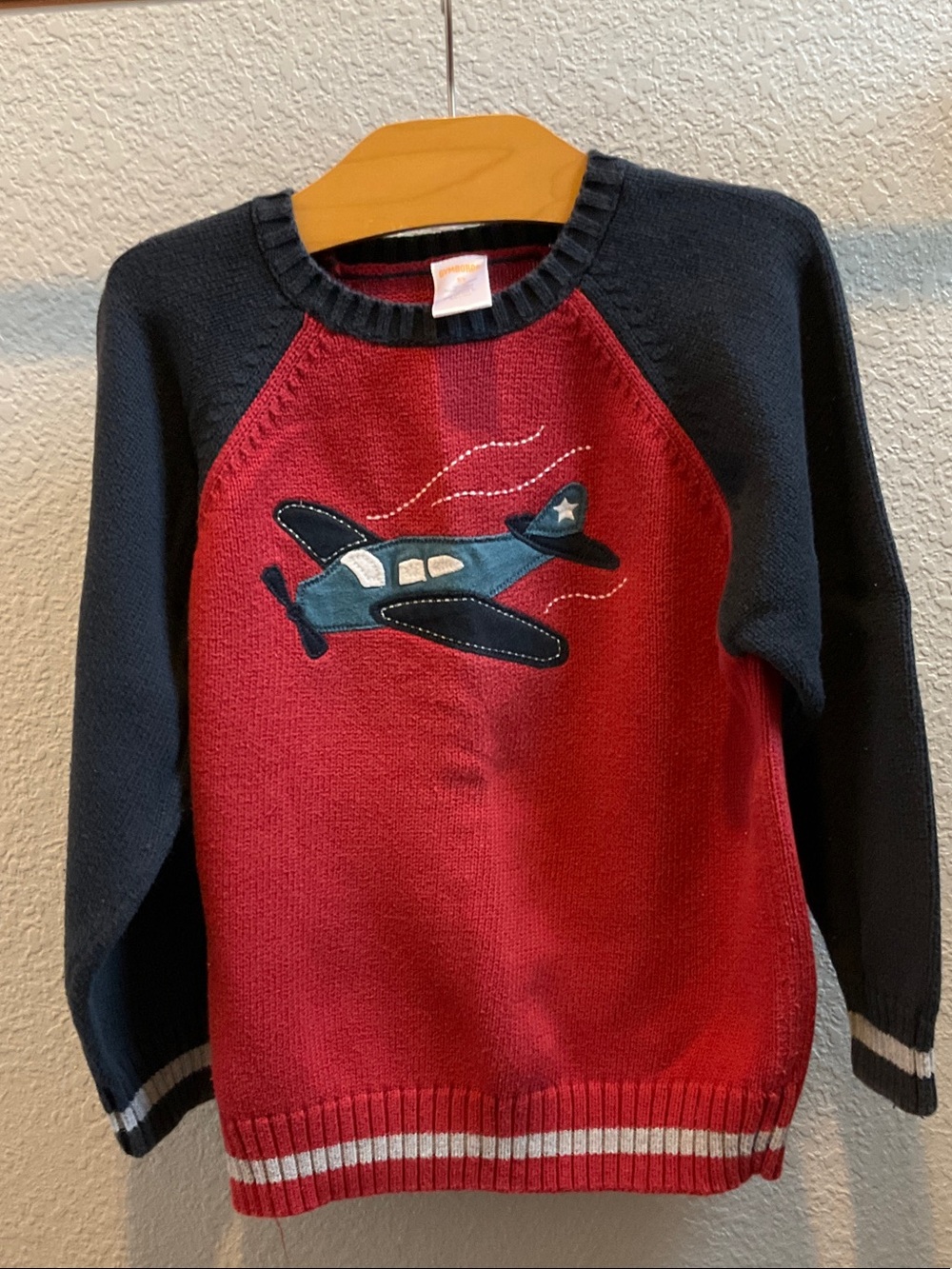 Gymboree Airplane Crewneck Sweater, size 5